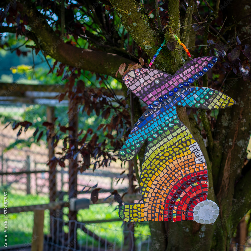 Obraz premium Colorful Bunny decoration