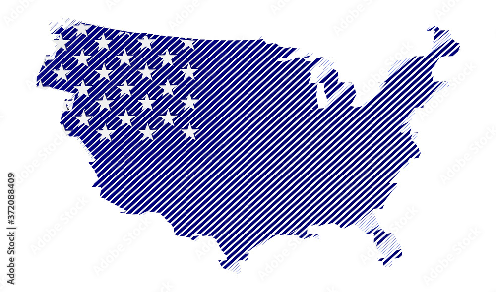 america map flag nation us stars and stripes