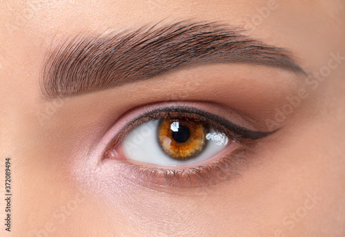 Foto Eyes and eyebrows close up