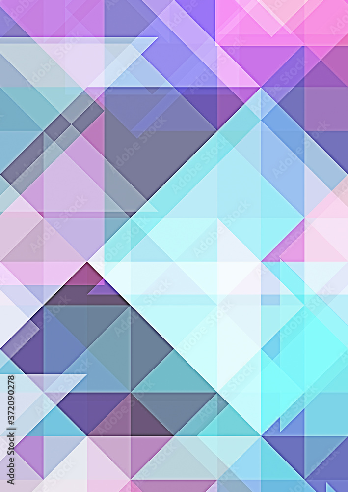 Fototapeta premium Overlapping design with triangles background. Abstract geometric wallpaper. Geometrical colorful triangular shapes.