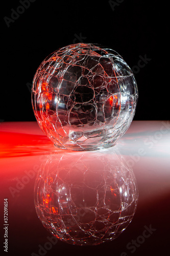 cracked glass ball