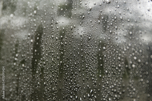 texture of water drops close up