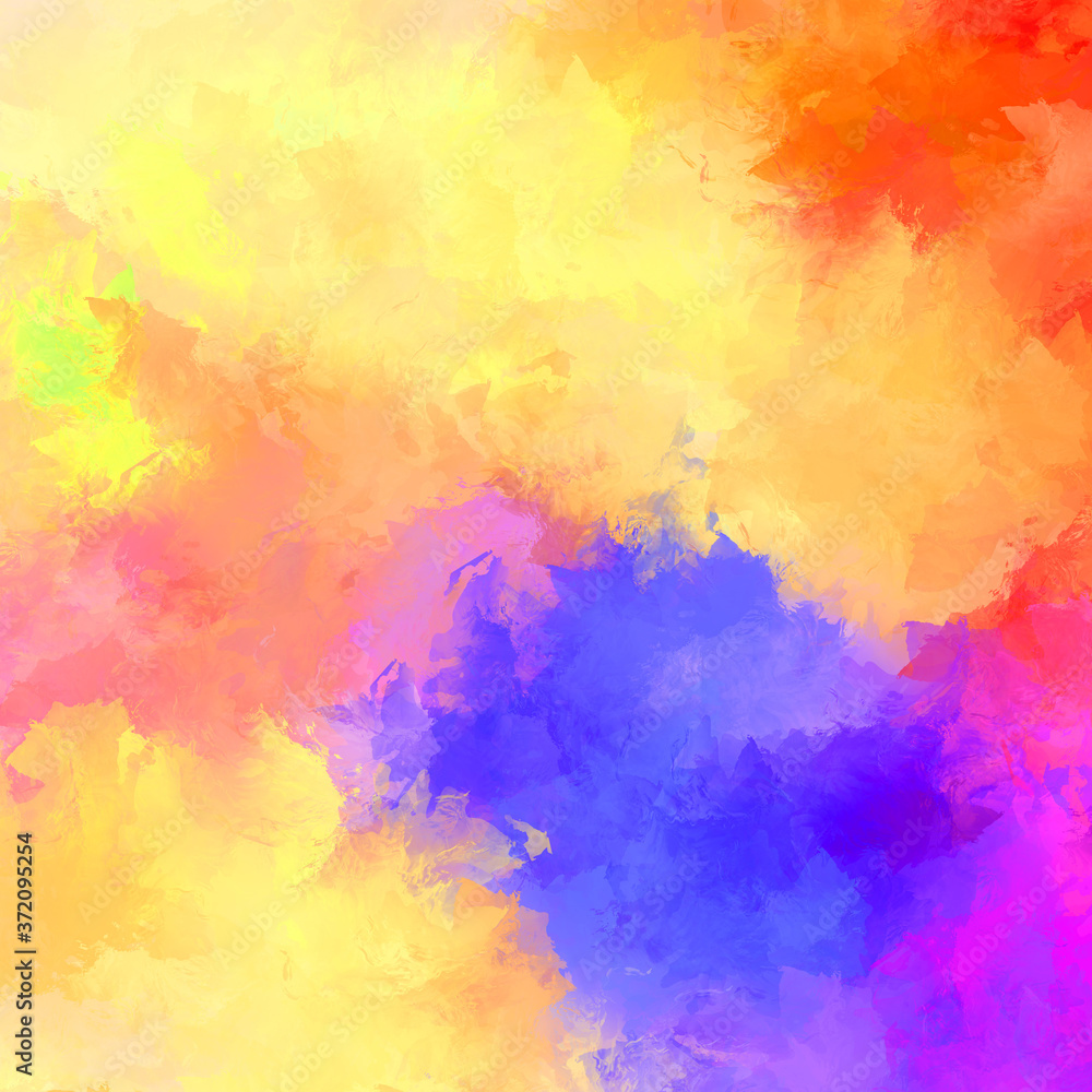 Creative abstract painting. Background with artistic brush strokes. Colorful and vibrant illustration. Painted art.