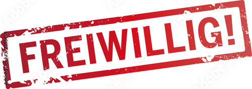 roter Stempel freiwillig