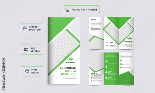 Brochure design, brochure template, creative tri-fold, trend brochure