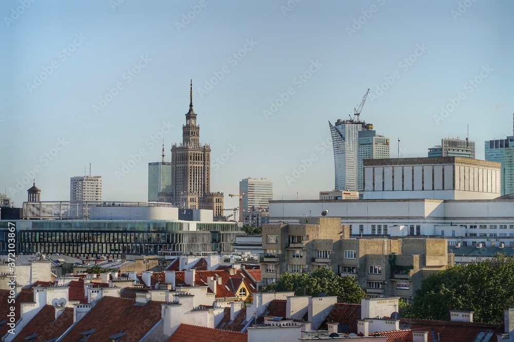 Fototapeta premium Warsaw landscape