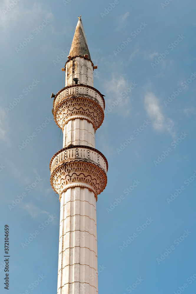 The mosque minaret tower in Batumi Georgia