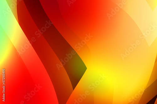 Abstract background with colorful gradient. Vibrant graphic wallpaper with stripes design. Fluid 2D illustration of modern movement. © Hybrid Graphics