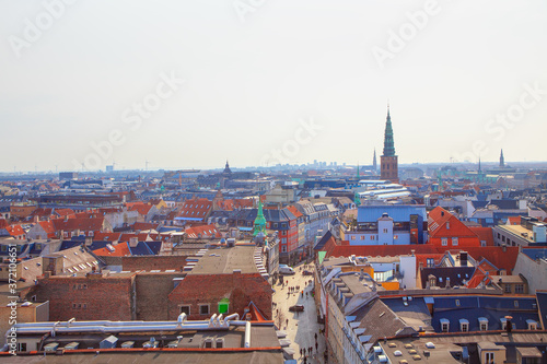 Beautiful Aerial View of Copenhagen 