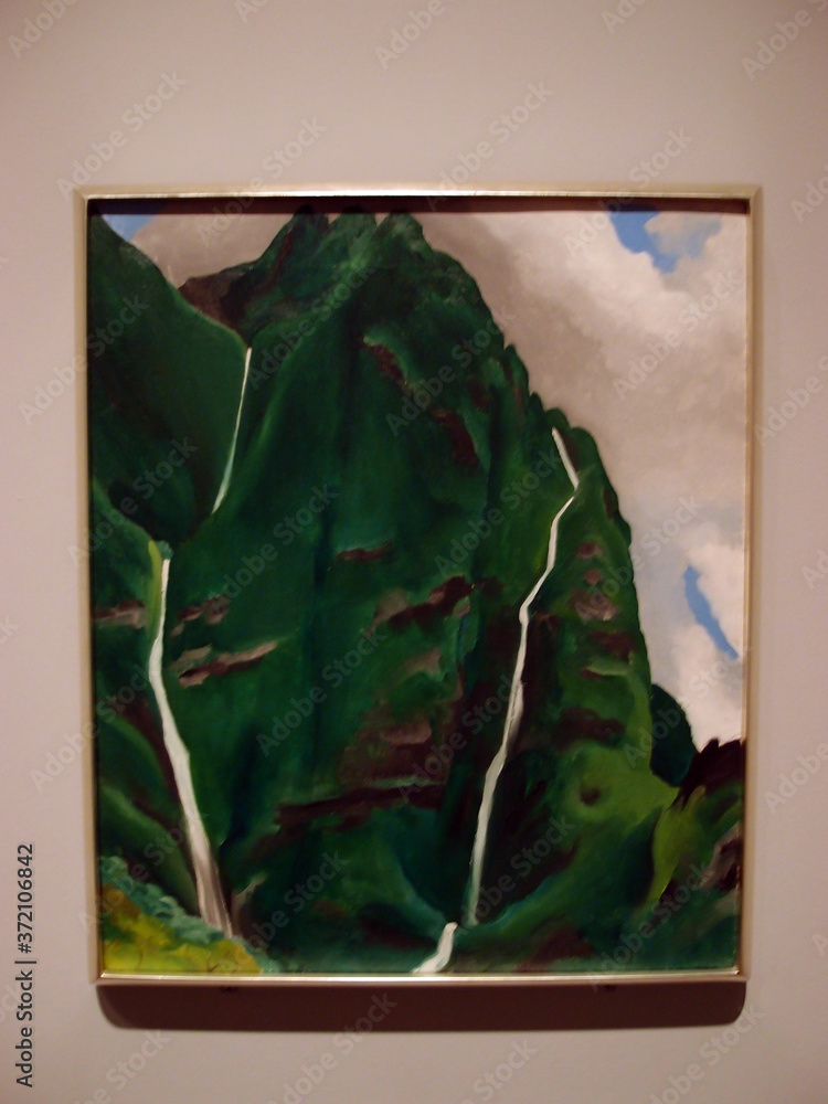 O'keeffe, Waterfall End of the Road Iao Valley, 1939 Stock