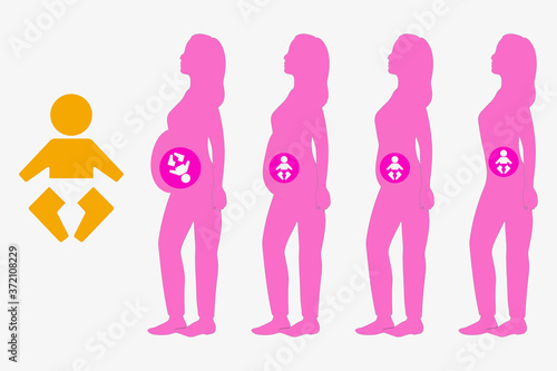 Quadro em tela 妊娠