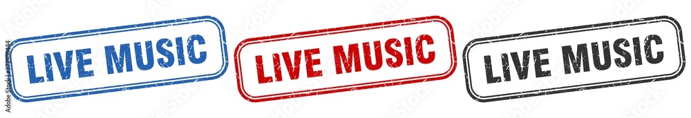 live music square isolated sign set. live music stamp live music square isolated sign set. live music stamp