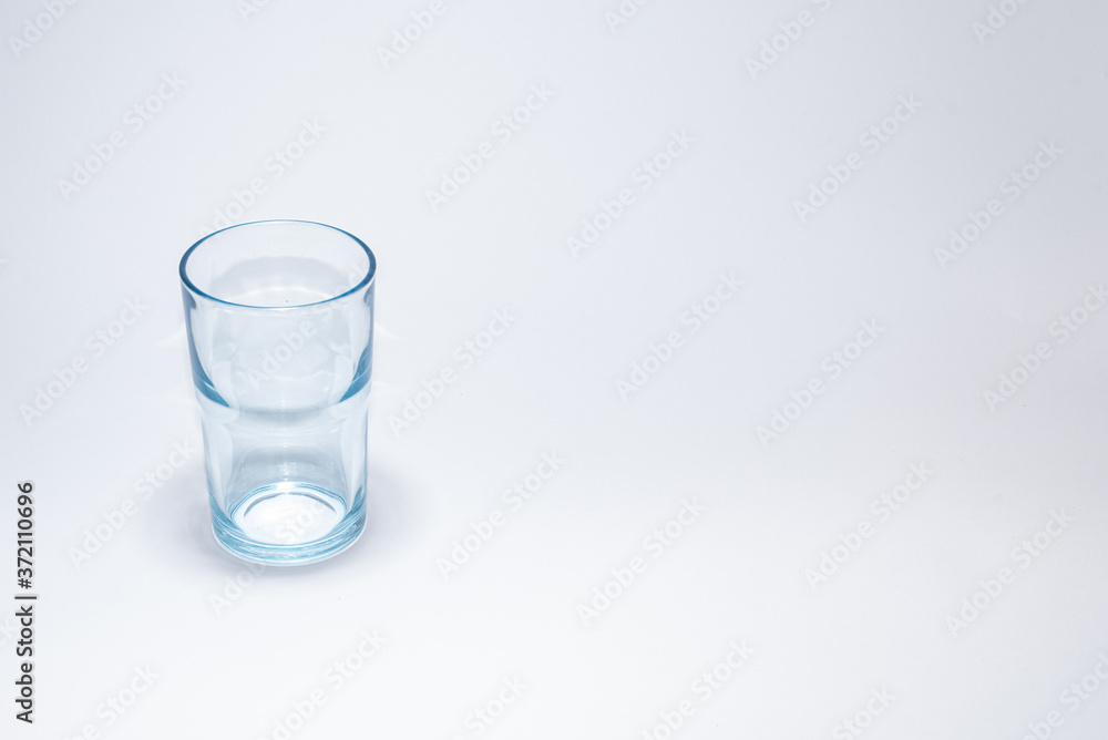 Traditional glass cup over white background Traditional glass cup over white background
