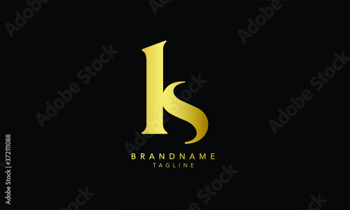 Alphabet letters Initials Monogram logo KS, SK, K and S