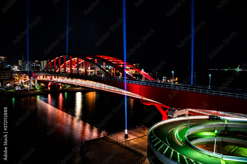 Obraz premium Kobe Ohashi (bridge) at Kobe, Japan