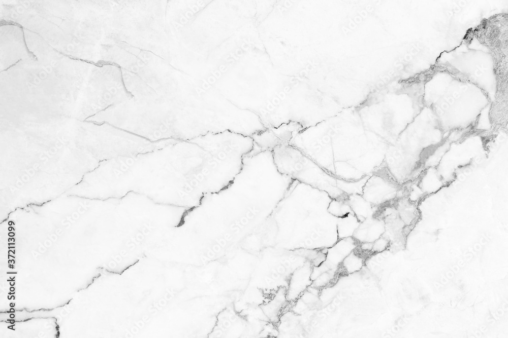 Fototapeta premium White marble texture background pattern with high resolution.