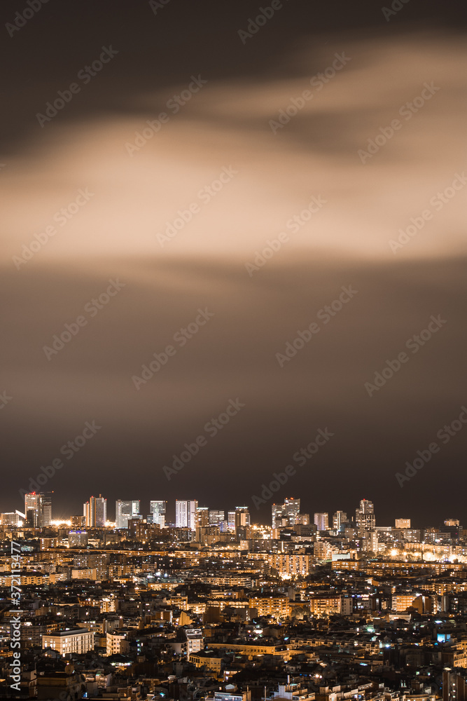 Fototapeta premium Barcelona Nigth