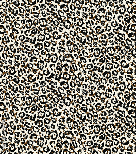 Seamless leopard pattern, animal print.