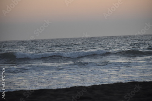 waves on the beach