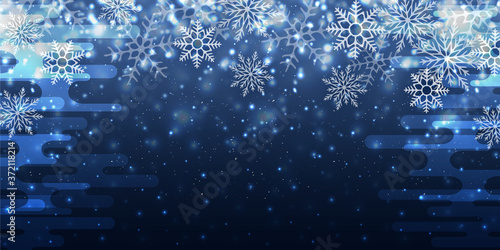 クリスマス　雪　冬　背景