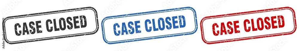 case closed square isolated sign set. case closed stamp case closed square isolated sign set. case closed stamp