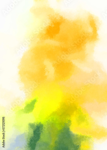 Watercolor painted background. Abstract Illustration wallpaper. Brush stroked painting. 2D Illustration.