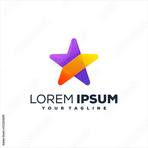 star gradient color logo design Free Download star gradient color logo design - GFXLoad