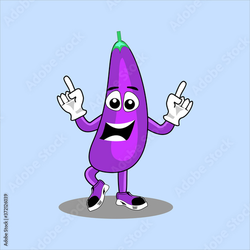 FUNNY EGGPLANT CARTOON