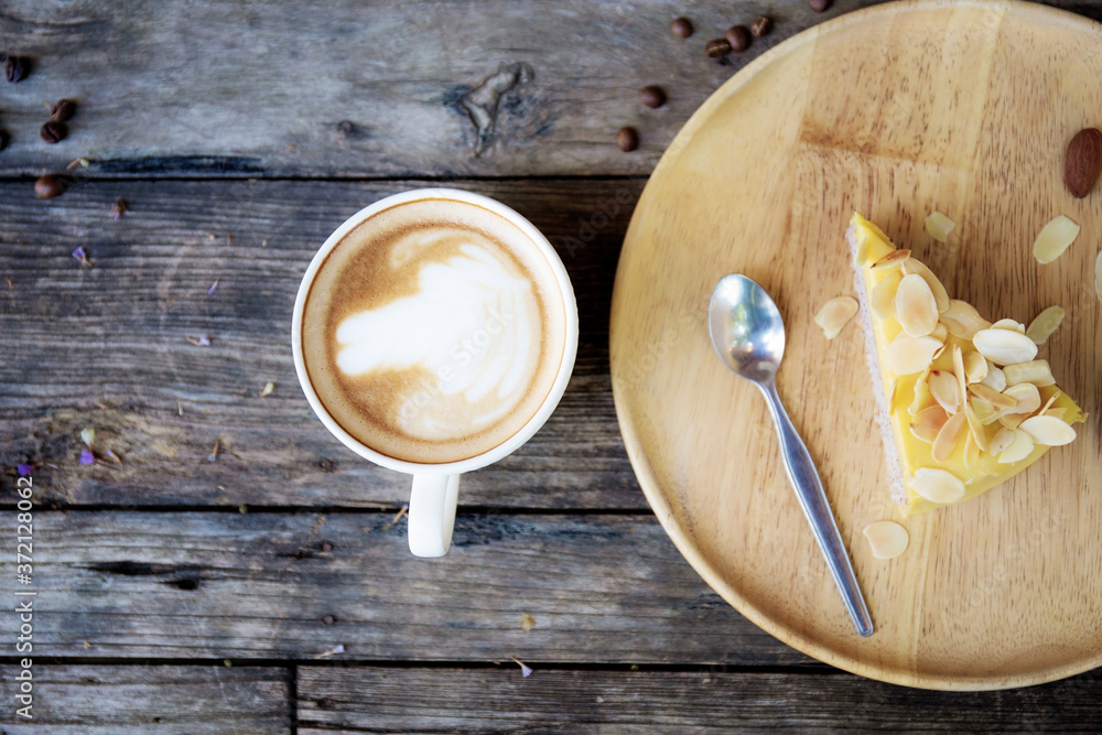 Coffee cup on wooden. Coffee cup on wooden.