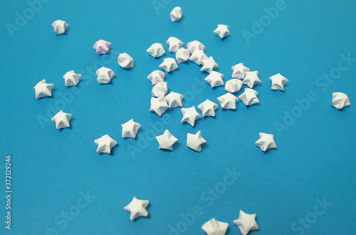 white paper stars for luck