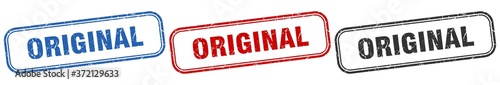 original square isolated sign set. original stamp