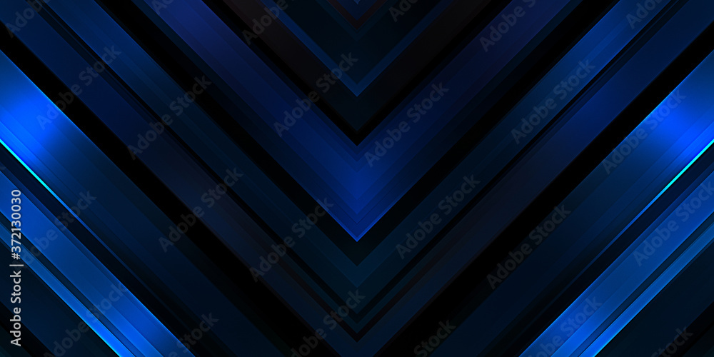 Obraz premium Abstract shining geometric lights background. Fractal symmetric graphic illustration. Intersecting glowing and shimmering bars.