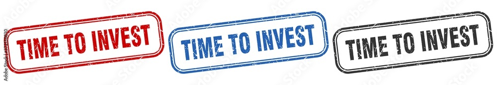 time to invest square isolated sign set. time to invest stamp time to invest square isolated sign set. time to invest stamp