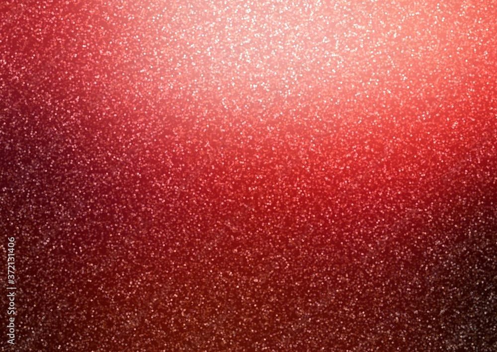 Red shimmer textured background. Small bokeh pattern.