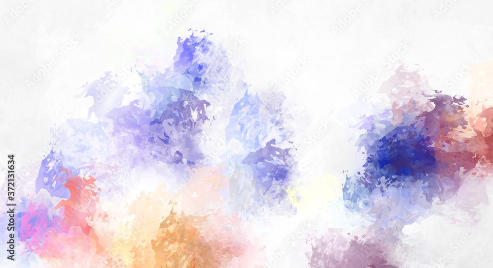 Obraz premium Creative abstract painting. Background with artistic brush strokes. Colorful and vibrant illustration. Painted art.