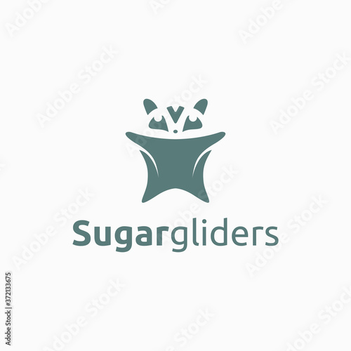 Sugar Gliders Logo Vector Animal