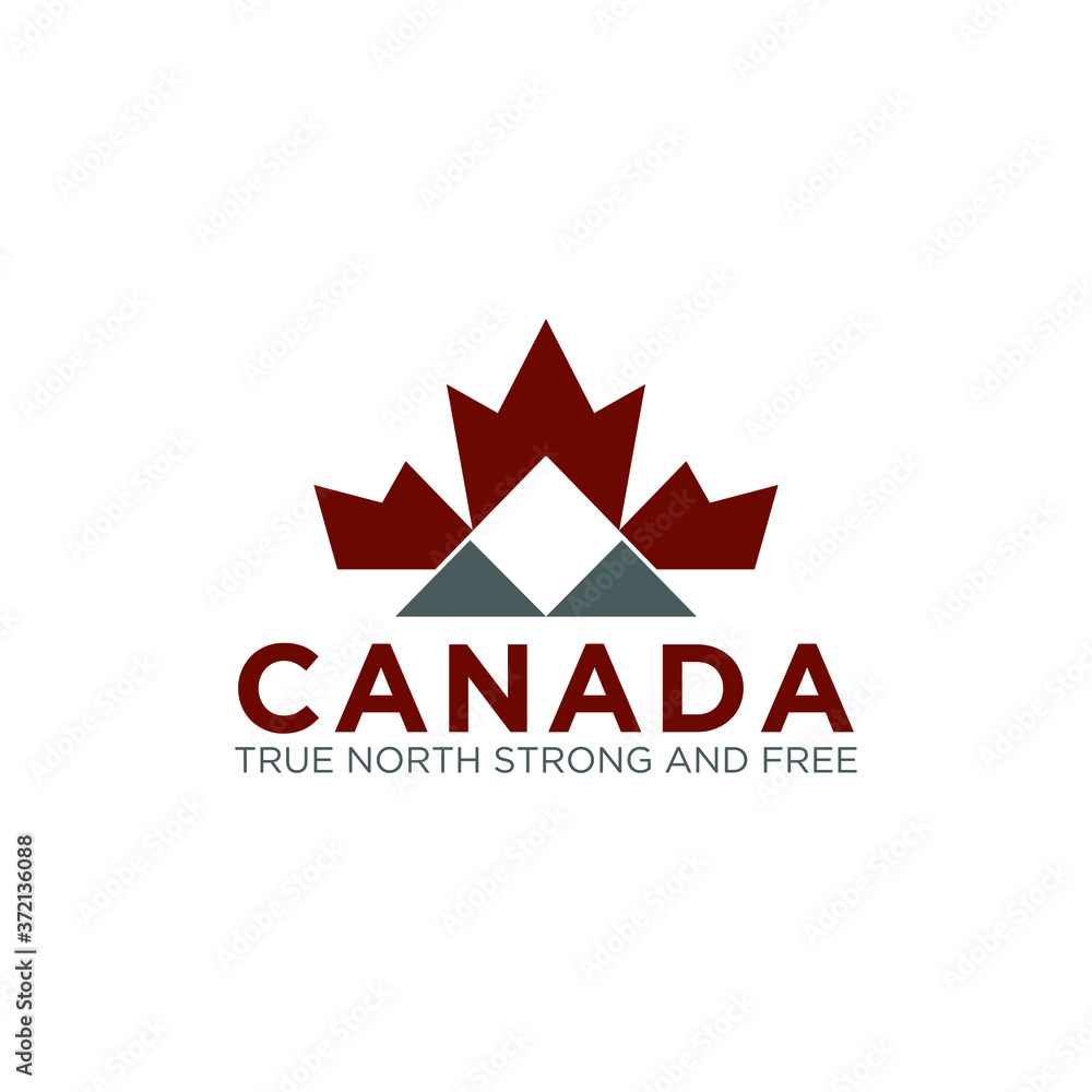 Maple leaf vector icon, Canadian Maple leaf Logo isolated o white Maple leaf vector icon, Canadian Maple leaf Logo isolated o white
