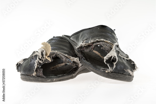 worn out slippers