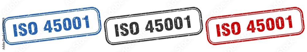 iso 45001 square isolated sign set. iso 45001 stamp iso 45001 square isolated sign set. iso 45001 stamp