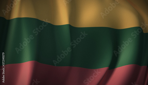 Free Download Flag of Lithuania. 3D rendering of flag background of European countries. National Flag Series Illustration. - GFXLoad