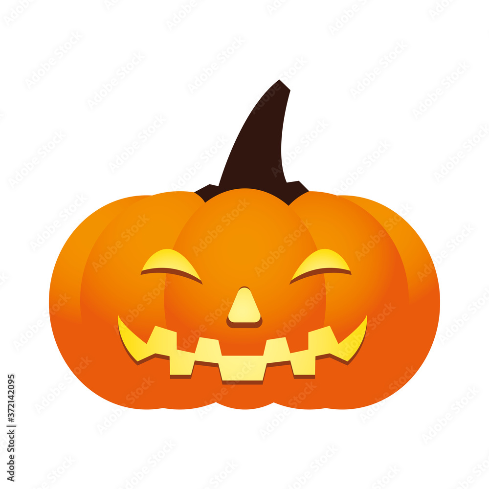 Halloween orange pumpkin cartoon vector design Halloween orange pumpkin cartoon vector design