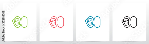 Roll Of Paper On Letter Logo Design H