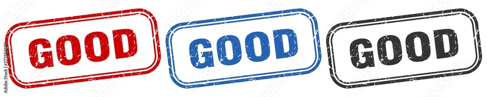 good square isolated sign set. good stamp good square isolated sign set. good stamp