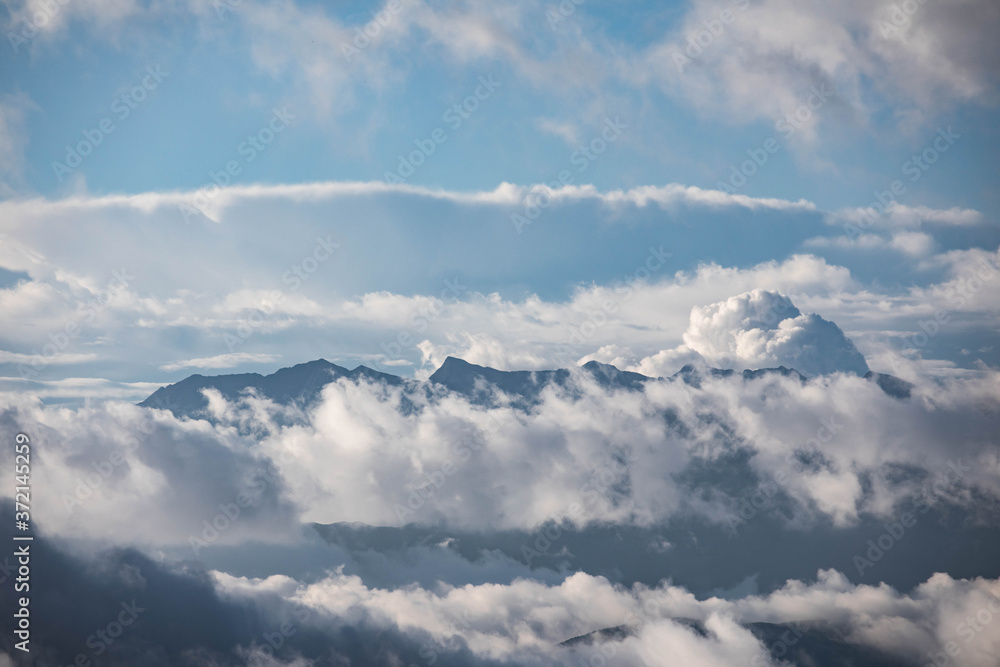 Summer landscapes of the Caucasus mountains in Russia Summer landscapes of the Caucasus mountains in Russia