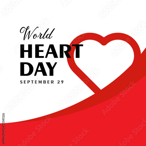 Celebrate World Heart Day. vector illustration