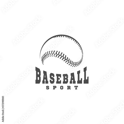 baseball vintage silhouette logo