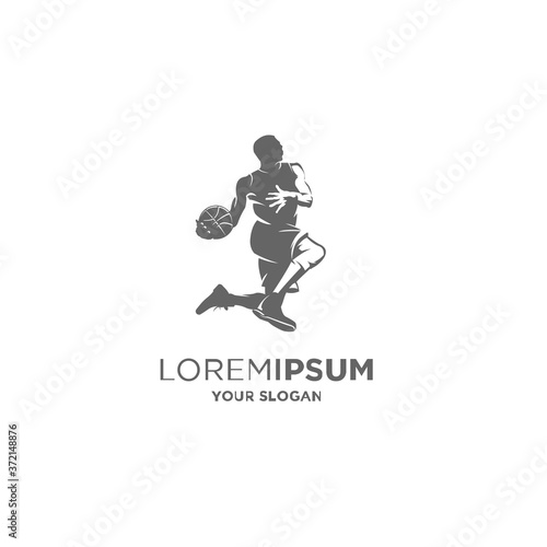 basketball player silhouette logo