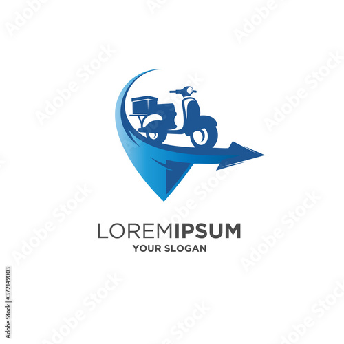 delivery order logo vector