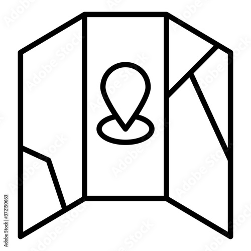 Map paper icon