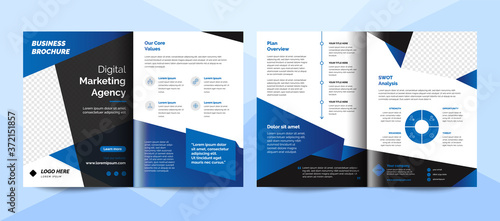 Creative corporate business brochure template. Corporate business flyer template.